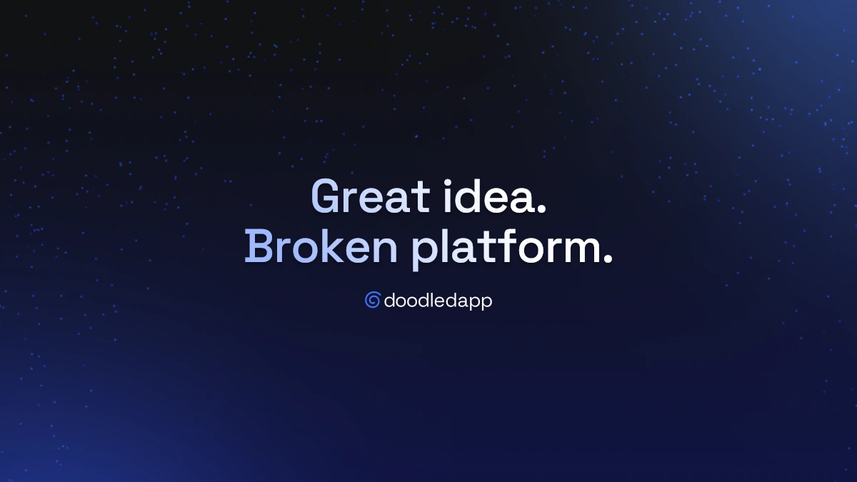 Doodledapp vs Bunzz: a great idea with a broken platform