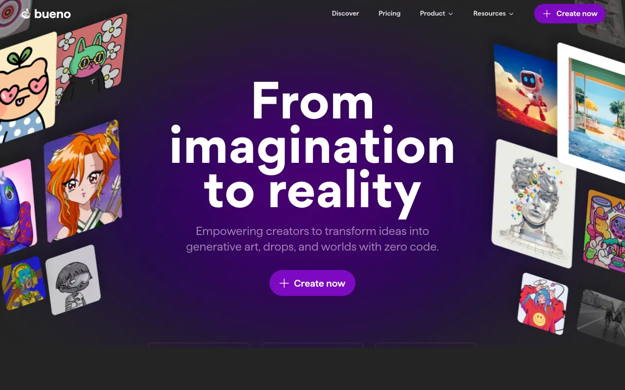 Bueno homepage